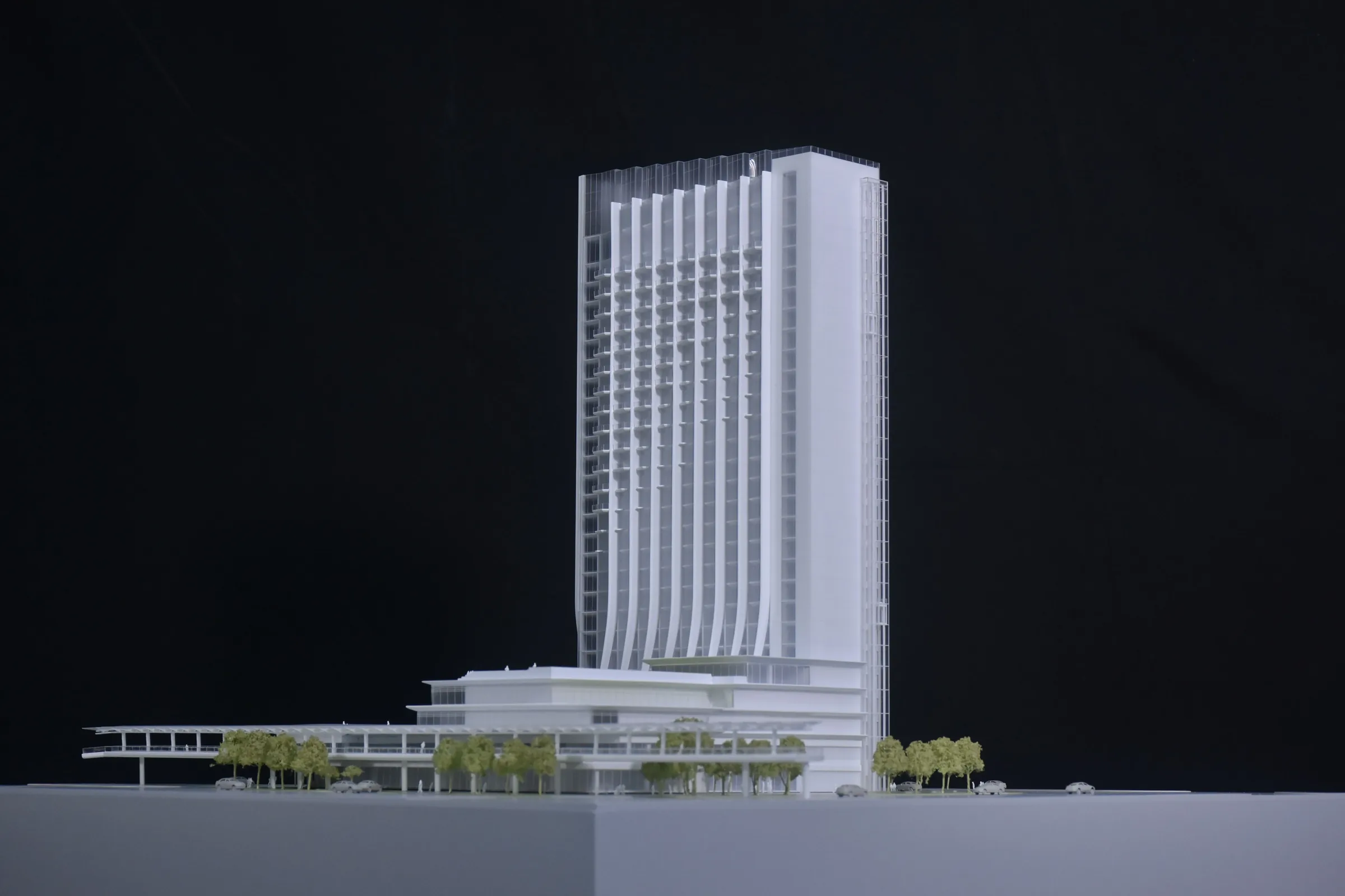 HOK China Merchants Shekou Prince Bay 1:250 architectural scale model by JYD Models