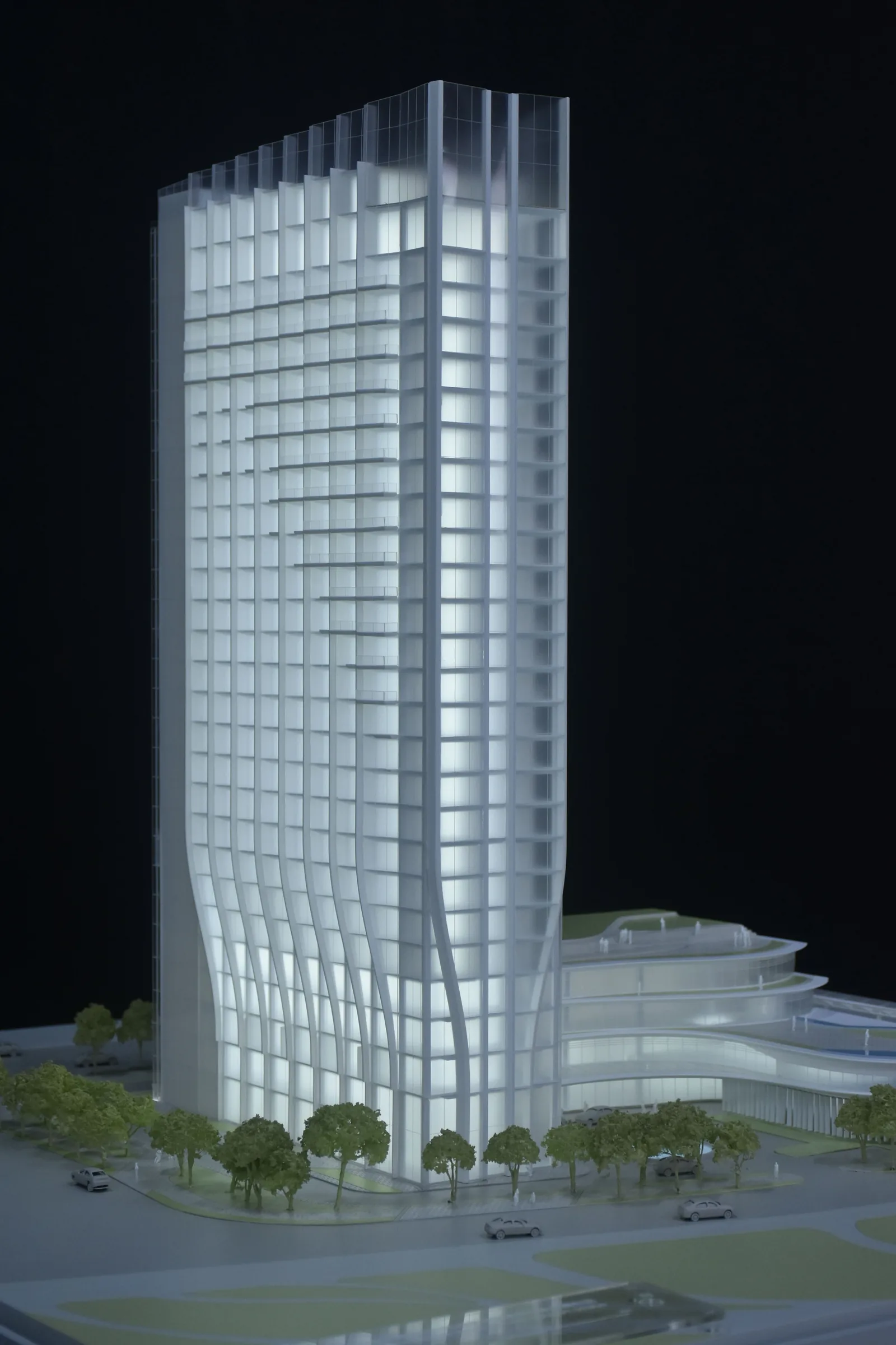 HOK China Merchants Shekou Prince Bay 1:250 architectural scale model by JYD Models