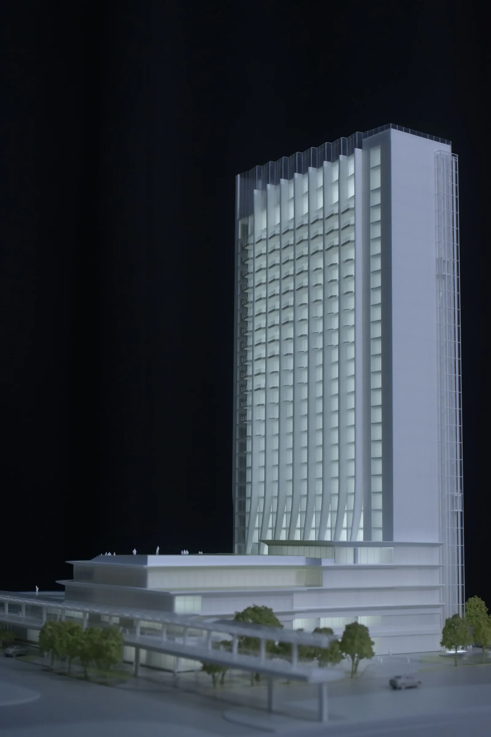 HOK China Merchants Shekou Prince Bay 1:250 architectural scale model by JYD Models