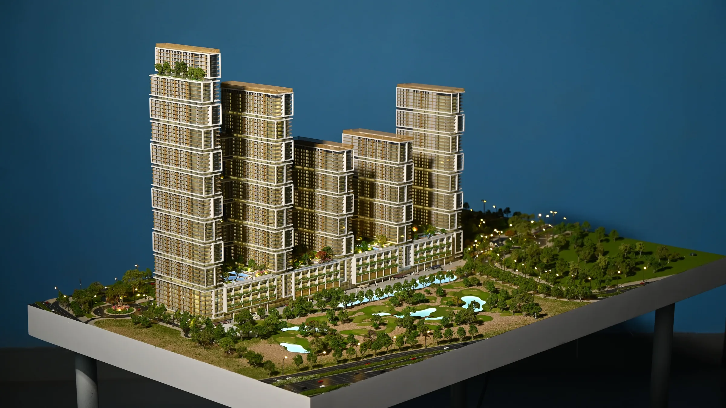 Dubai Sobha One 1:500 architectural scale model by JYD Models