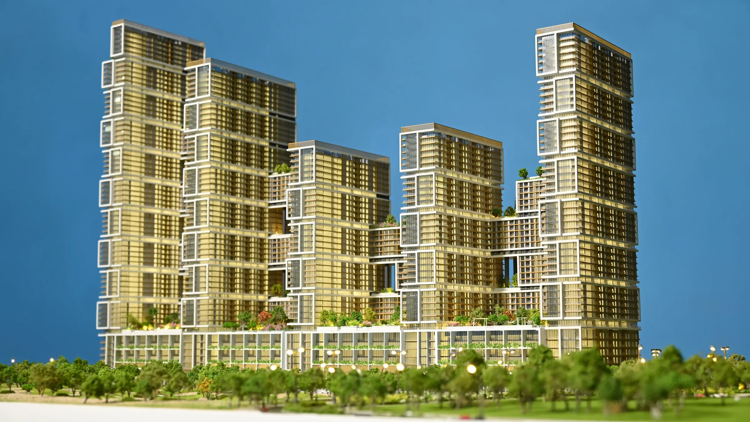 Dubai Sobha One 1:500 architectural scale model by JYD Models