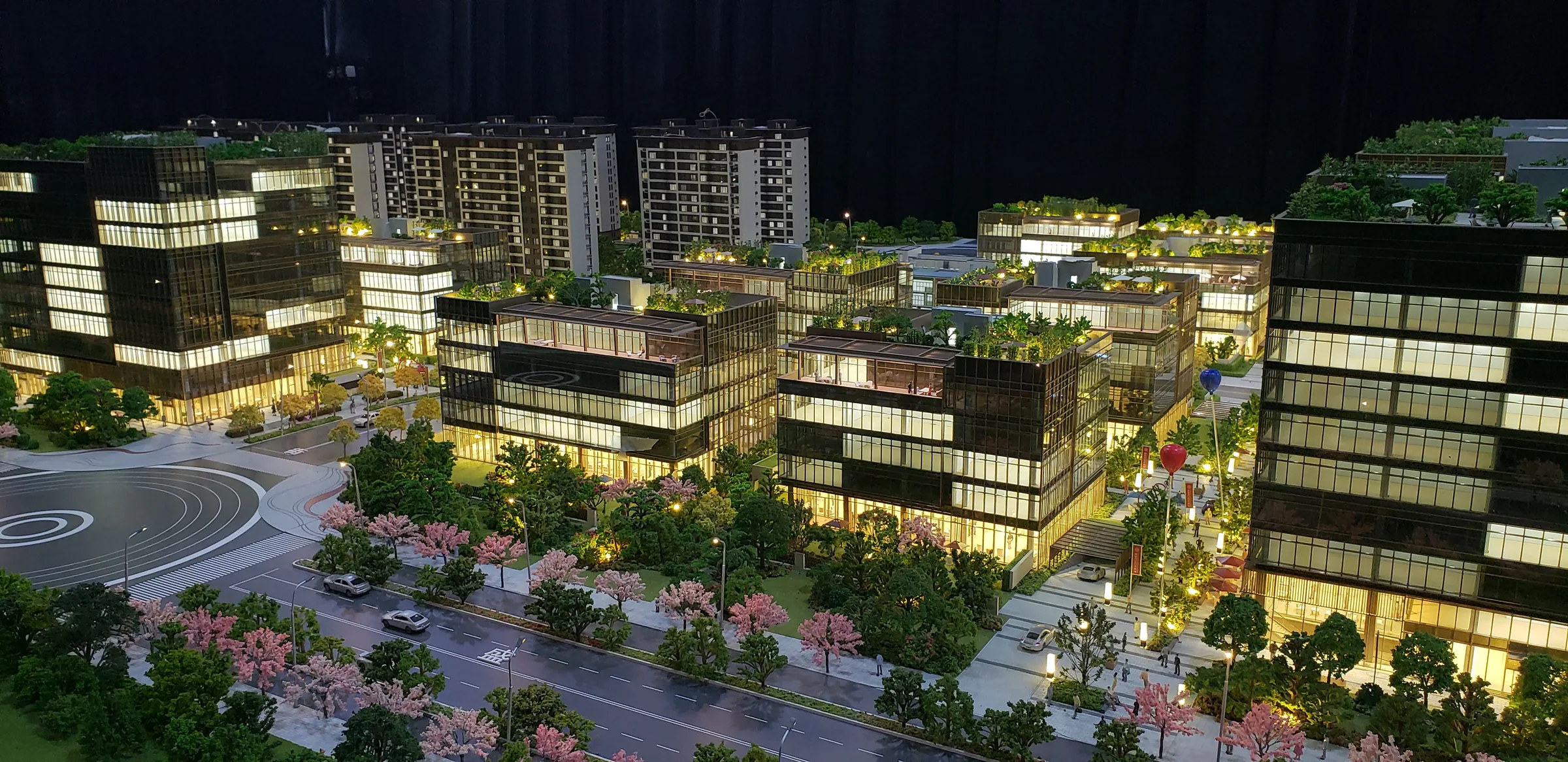 Gemdale EOD Headquarters Port 1:120 architectural scale model by JYD Models