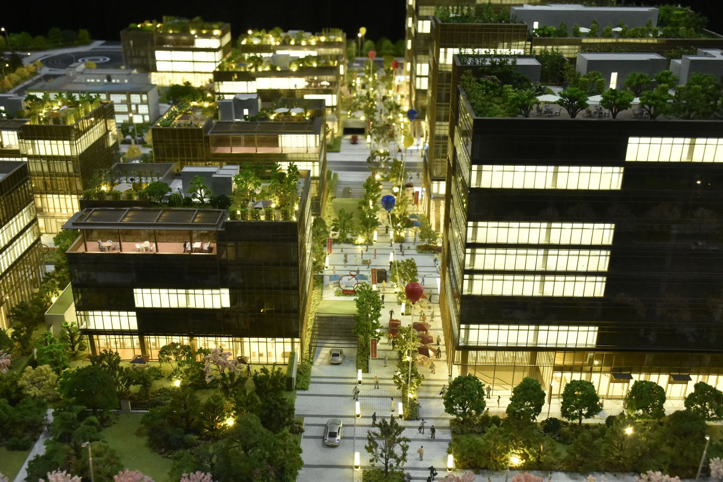 Gemdale EOD Headquarters Port 1:120 architectural scale model by JYD Models