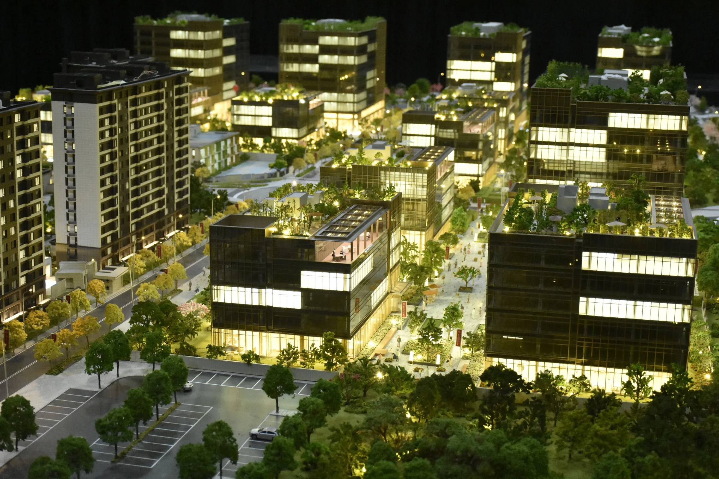 Gemdale EOD Headquarters Port 1:120 architectural scale model by JYD Models