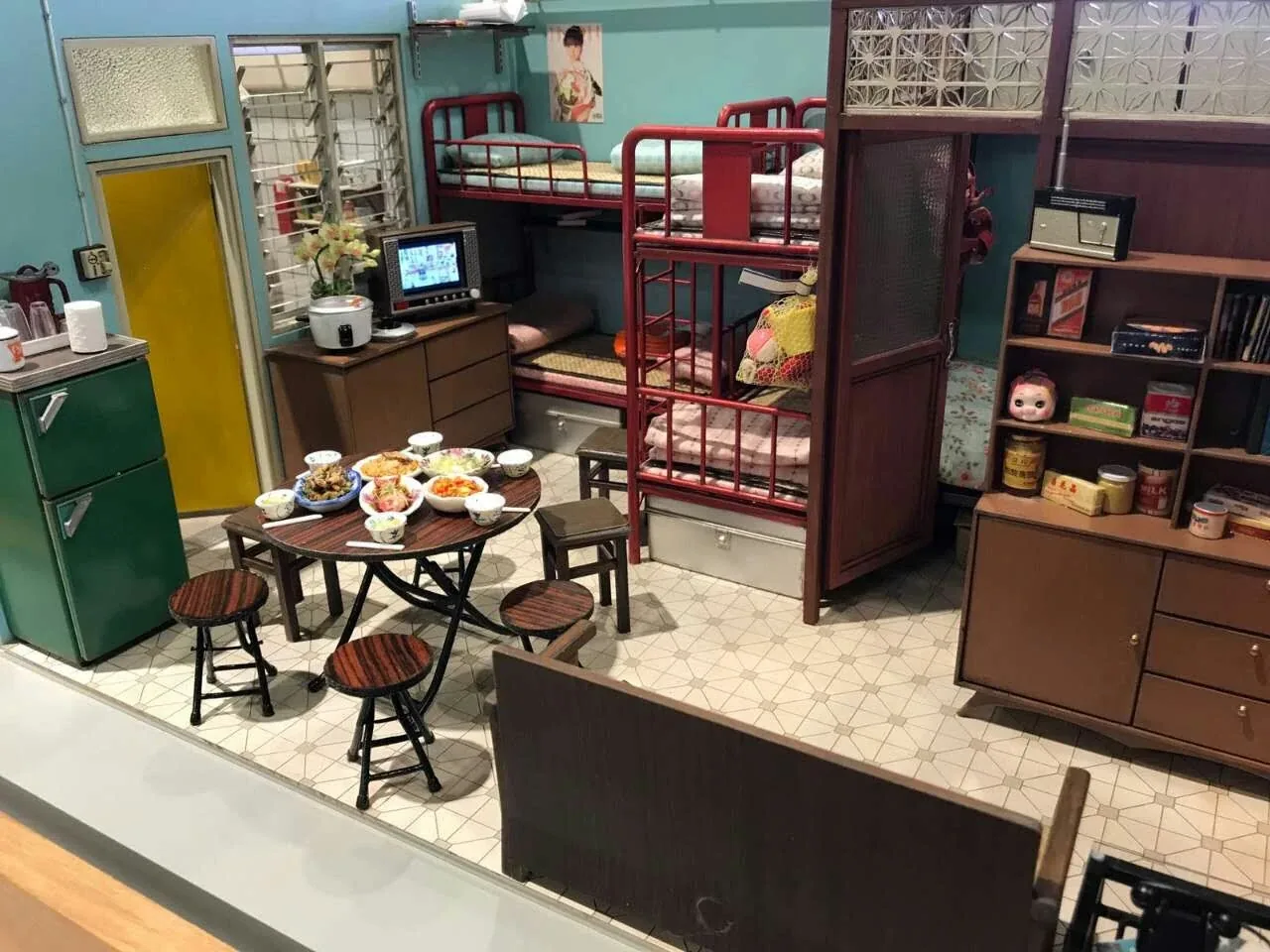 Hong Kong 70s-80s Life Scene 1:30 architectural scale model by JYD Models