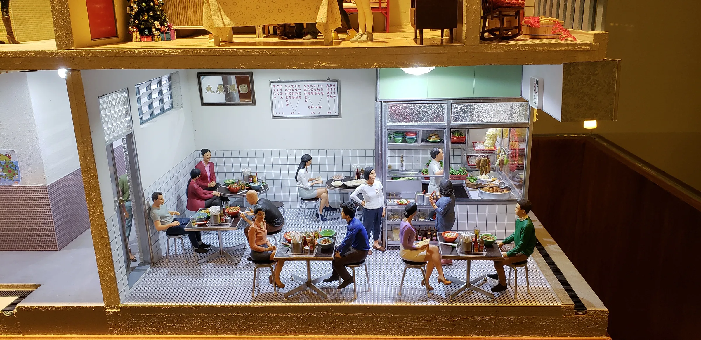 Hong Kong 1980s Street View 1:100 architectural scale model by JYD Models