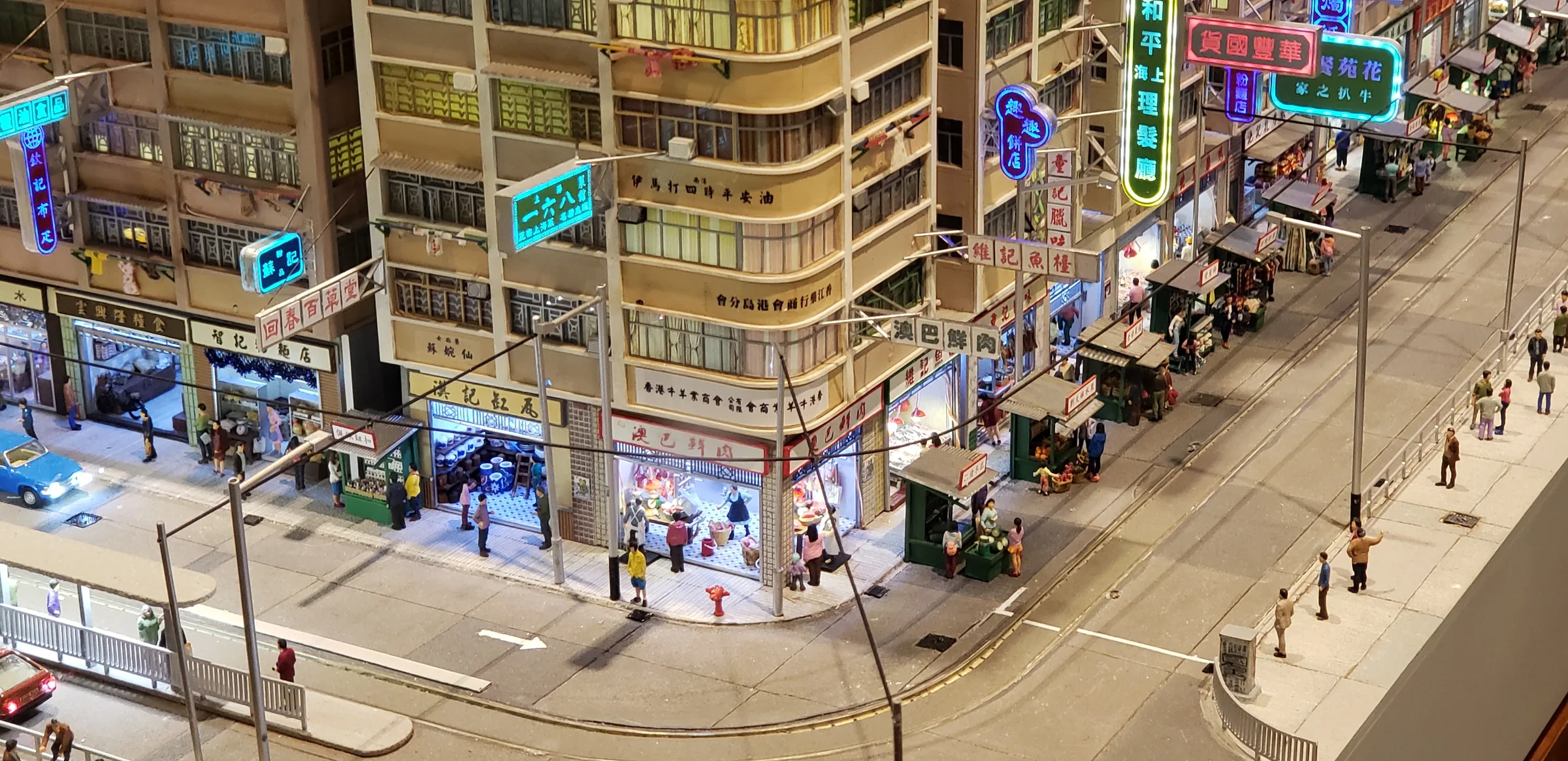 Hong Kong 1980s Street View 1:100 architectural scale model by JYD Models