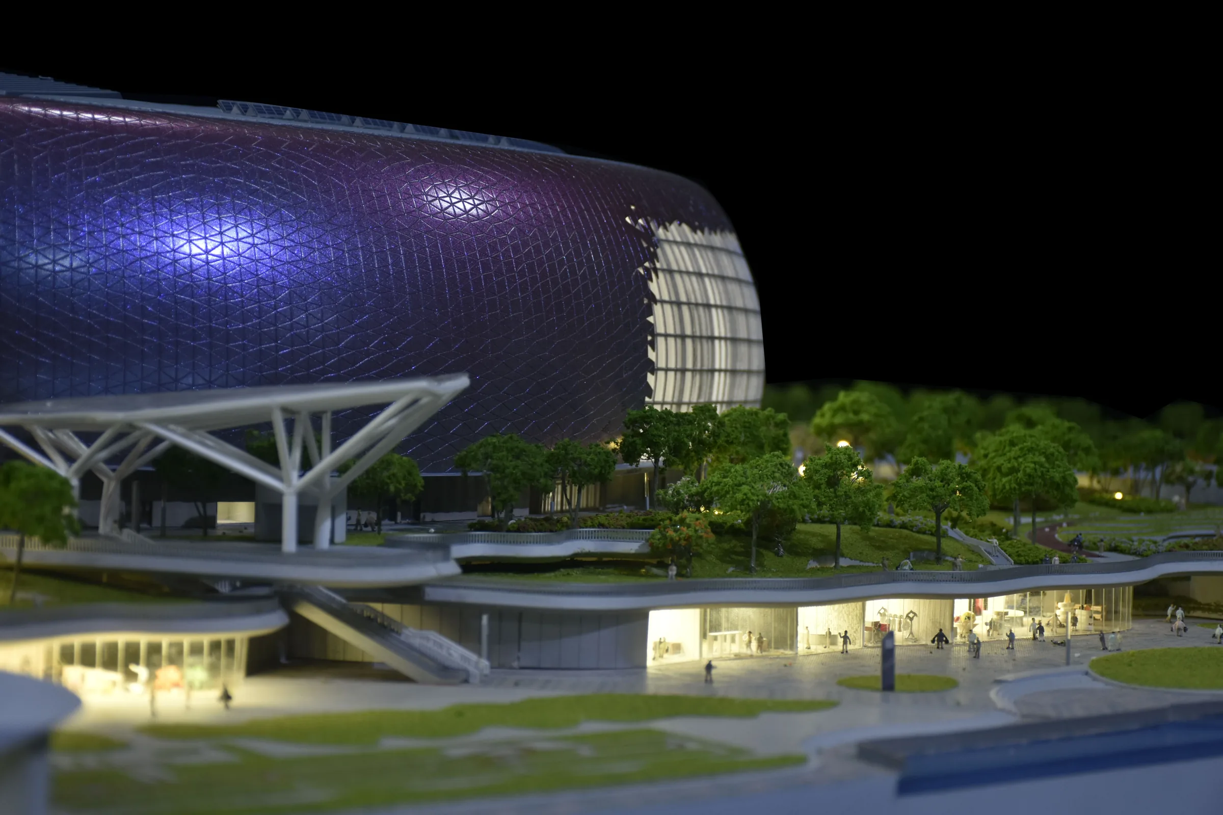 Populous Kai Tak Sports Park 1:250 architectural scale model by JYD Models