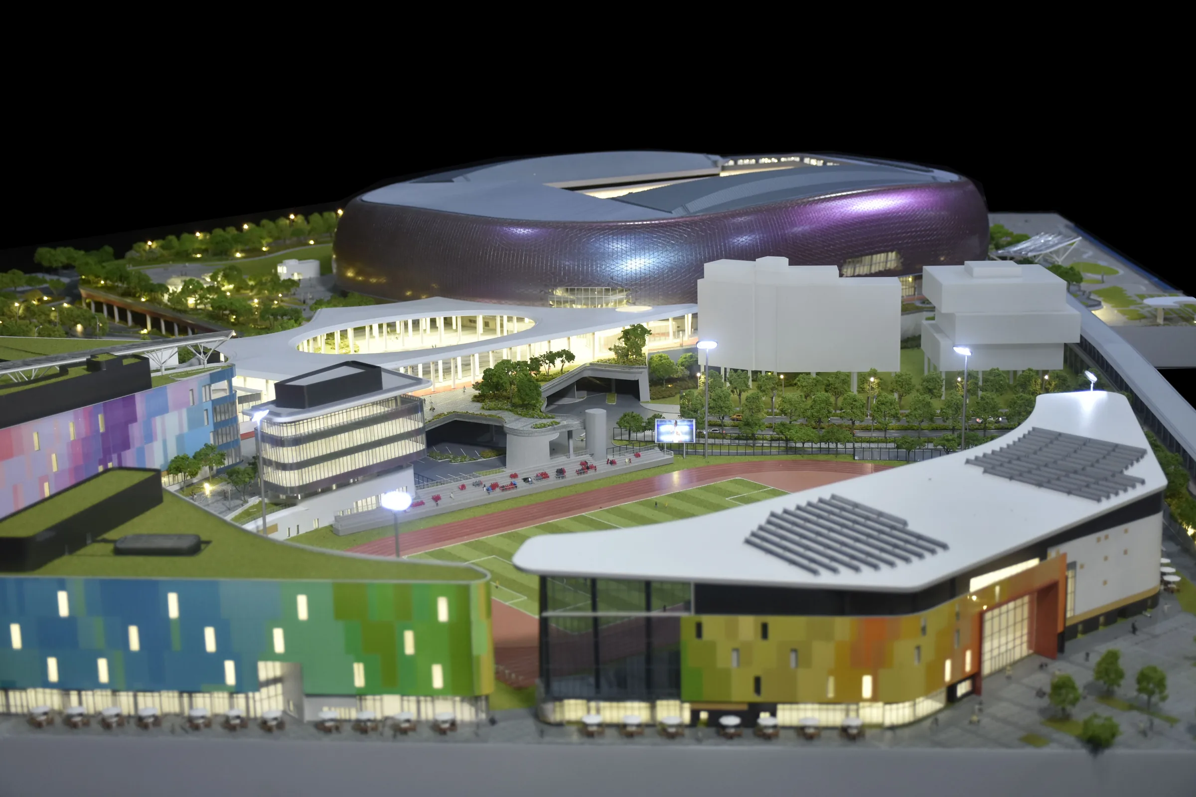Populous Kai Tak Sports Park 1:250 architectural scale model by JYD Models
