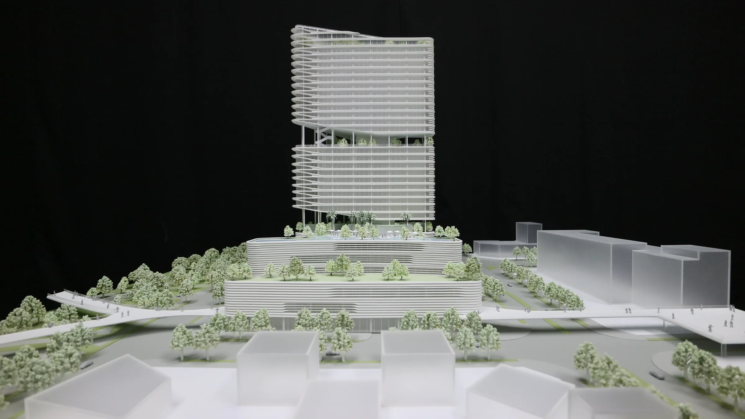 RMJM Shekou Prince Bay Hotel 1:250 architectural scale model by JYD Models