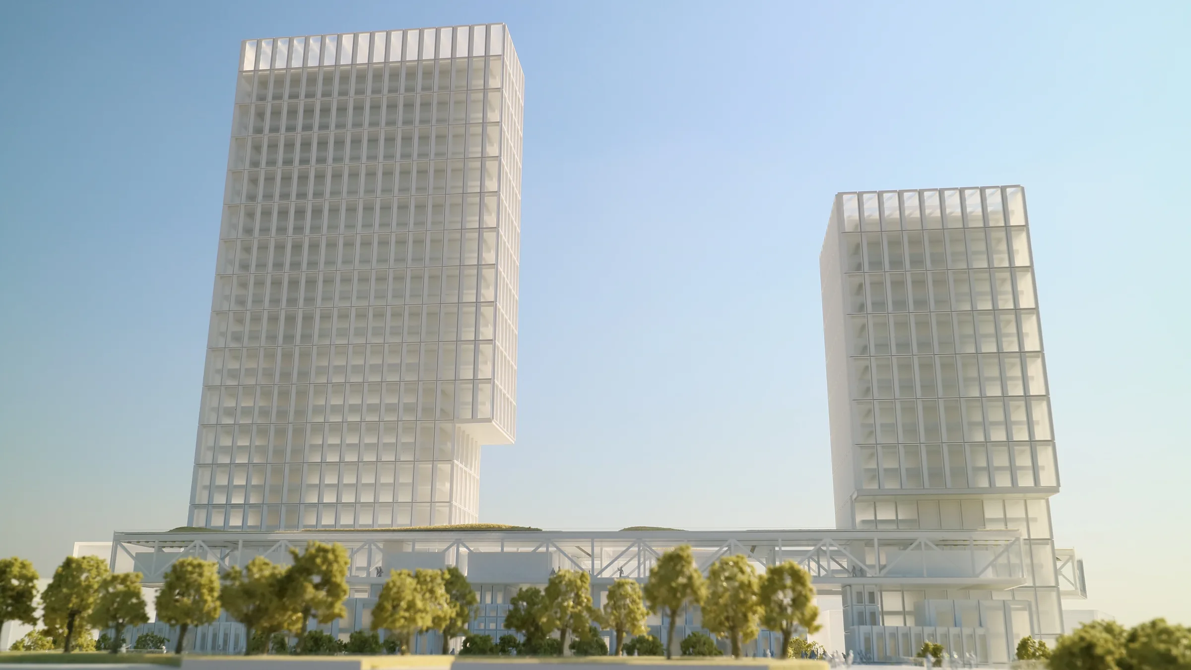 RMJM Tianyin Holdings 1:300 architectural scale model by JYD Models