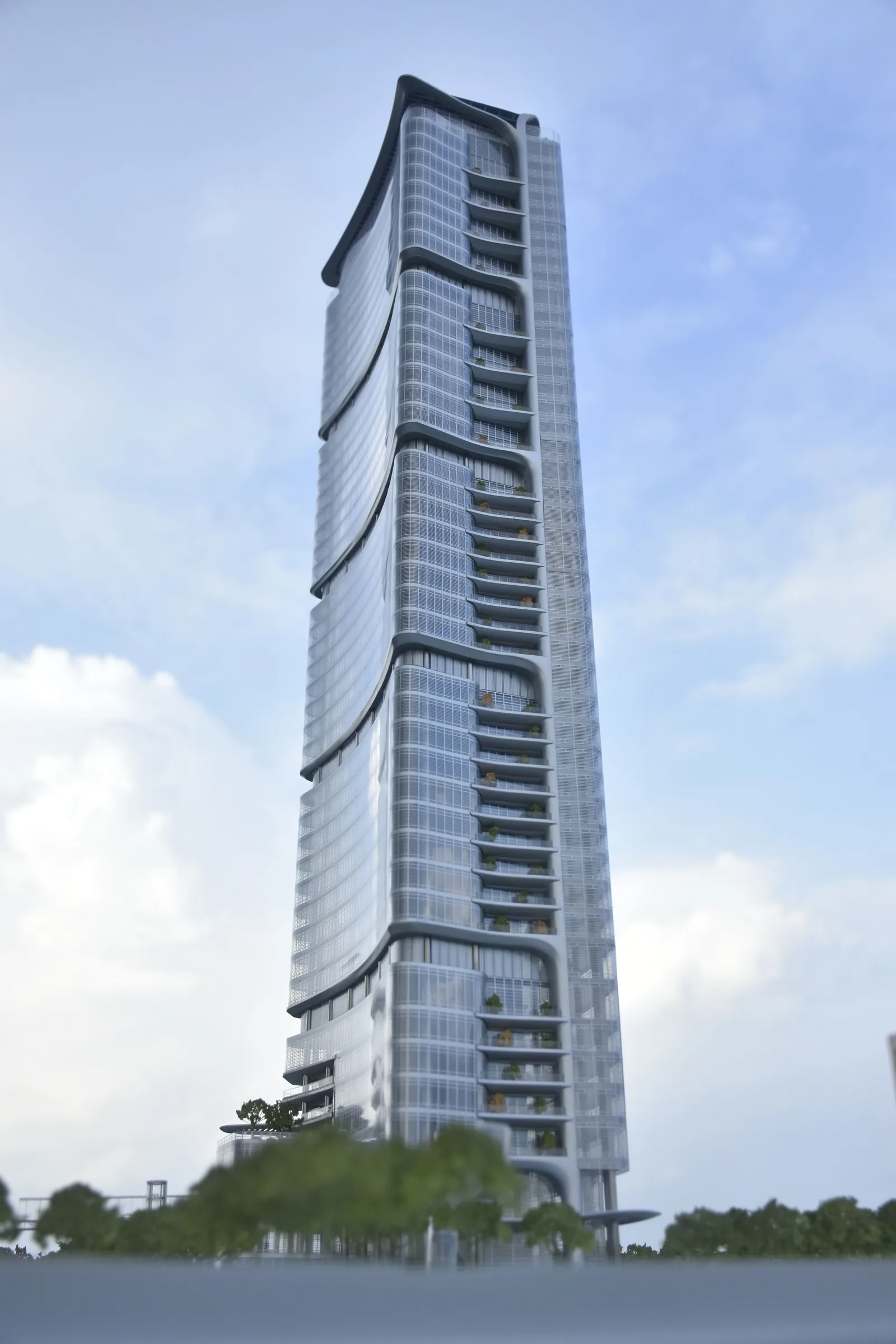 AS+GG Qianhai Finance Tower 1:300 architectural scale model by JYD Models