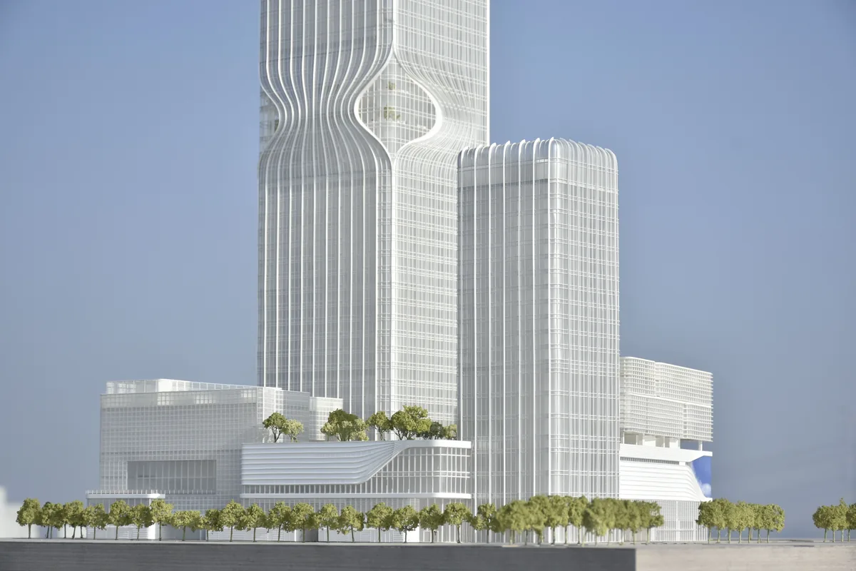 RMJM Pingshan OCT 1:300 architectural scale model