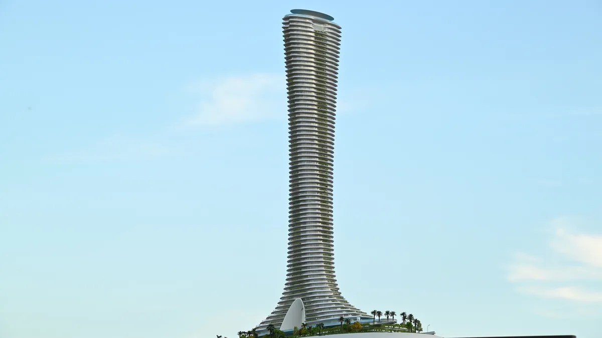 Como Tower 1:350 architectural scale model