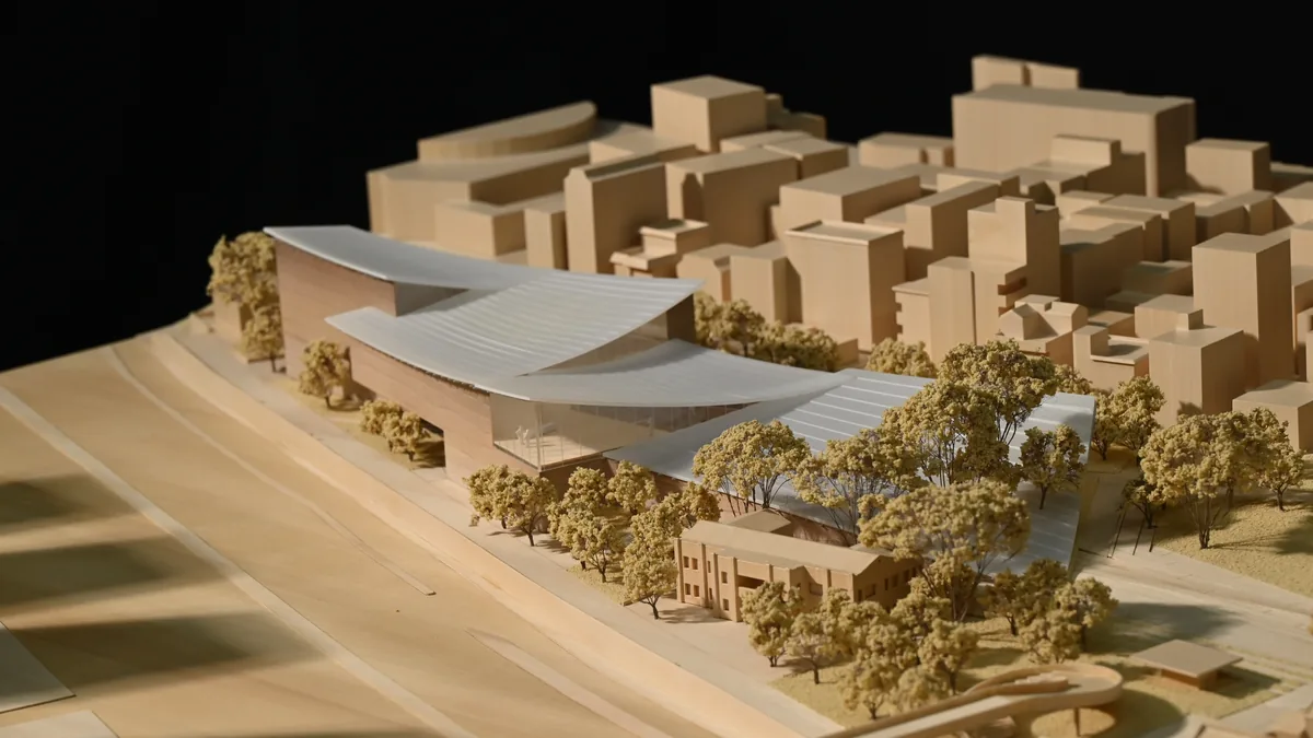 Snøhetta Nanshan Eastern Jin Dynasty Site Museum 1:300 architectural scale model