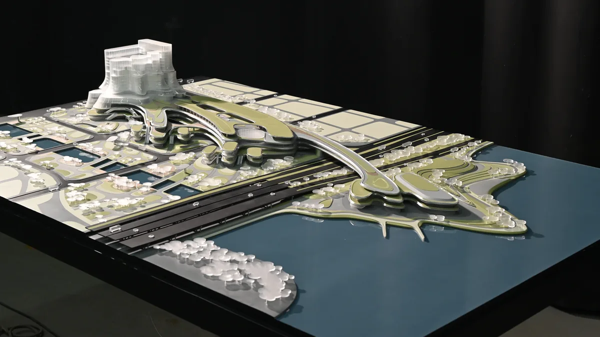 Zaha Hadid Feilong Lake Innovation R&D Center, Zhejiang 1:500 architectural scale model