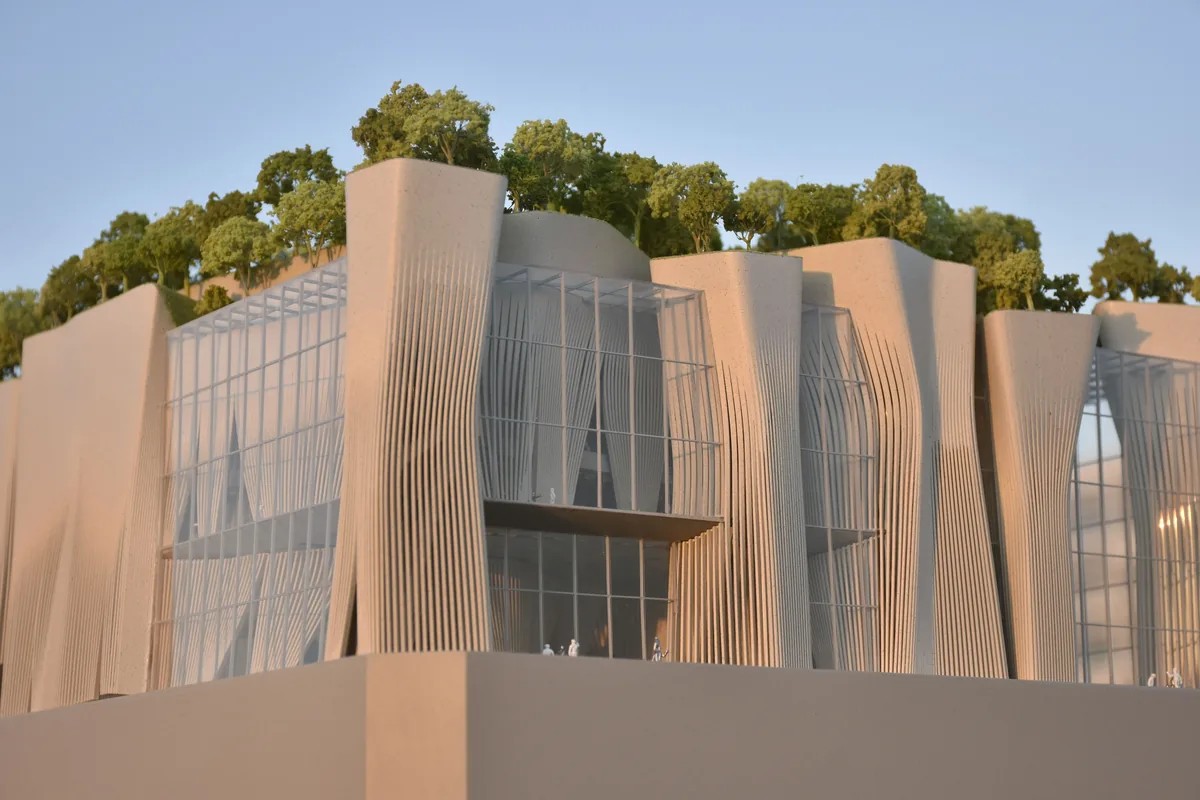 ZDA + Shenzhen General Design Xiangmihu Performance Center 1:250 architectural scale model