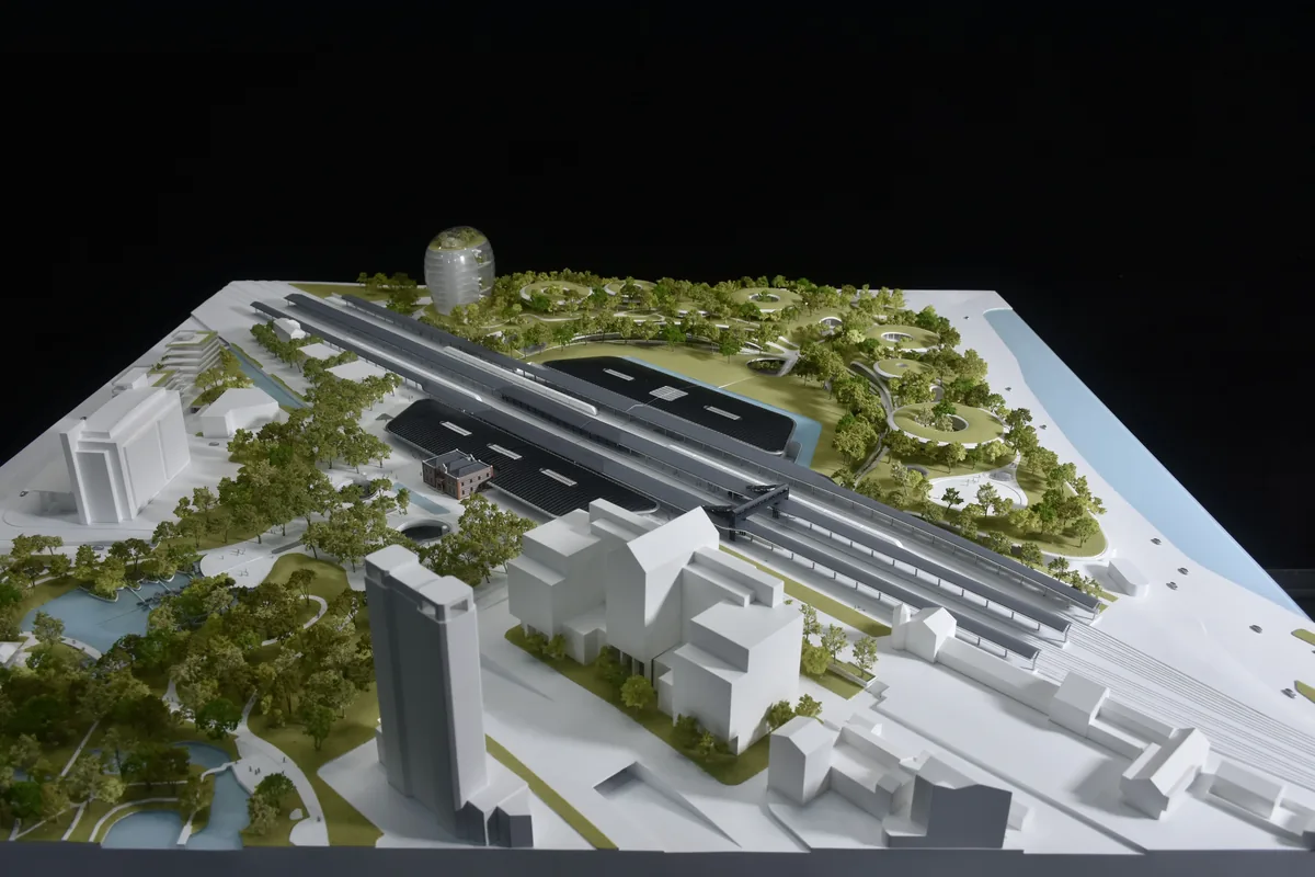 MAD Jiaxing Railway Station 1:400 architectural scale model