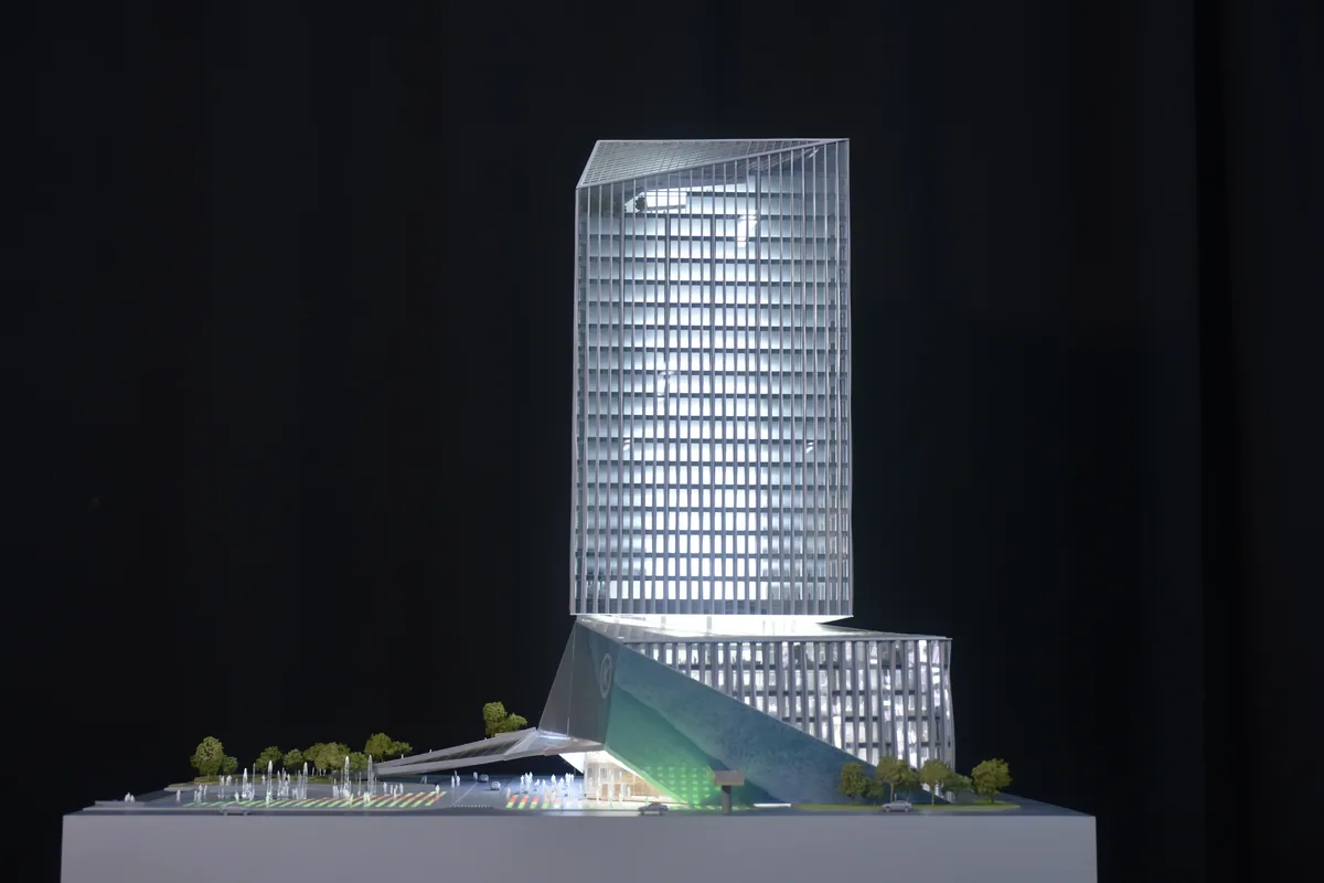 AI Kugou Music Headquarters 1:200 architectural scale model