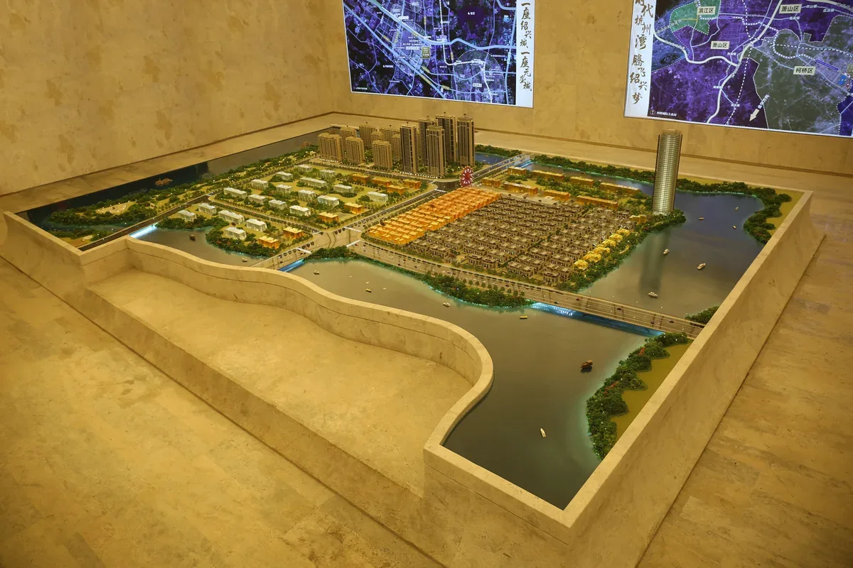 Yuanlong City Shaoxing Yuanlong City 1:150 architectural scale model