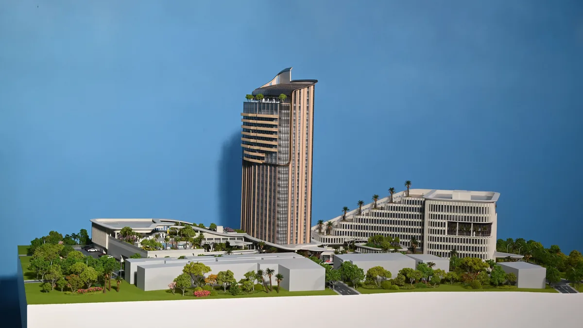 Kempinski Hotel 1:200 architectural scale model