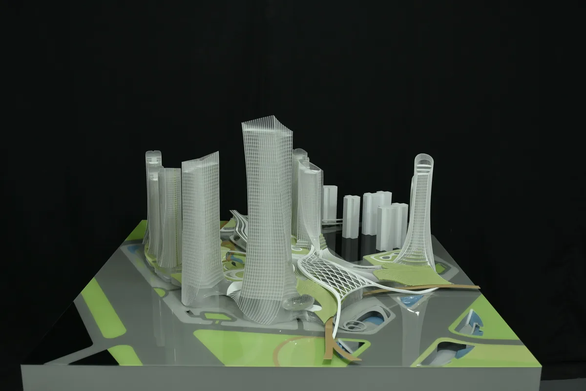 Rocco Guangzhou Xilang Transport Hub 1:500 architectural scale model