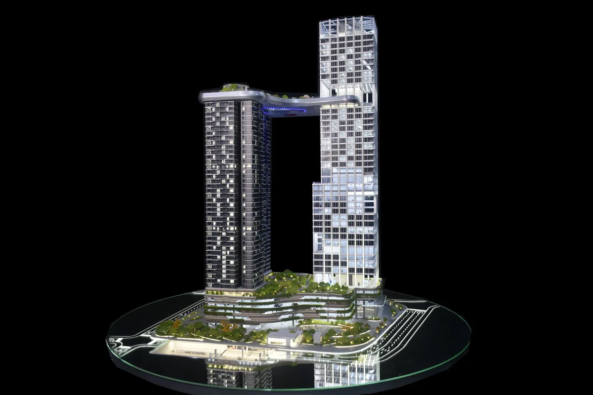 ZHUANGDA Xinhong Bay Hillside Plaza 1:120 architectural scale model