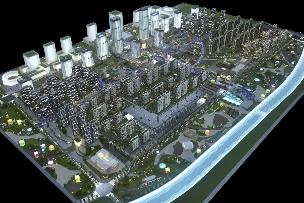 Ningbo Rail Transit Office 1:260 architectural scale model