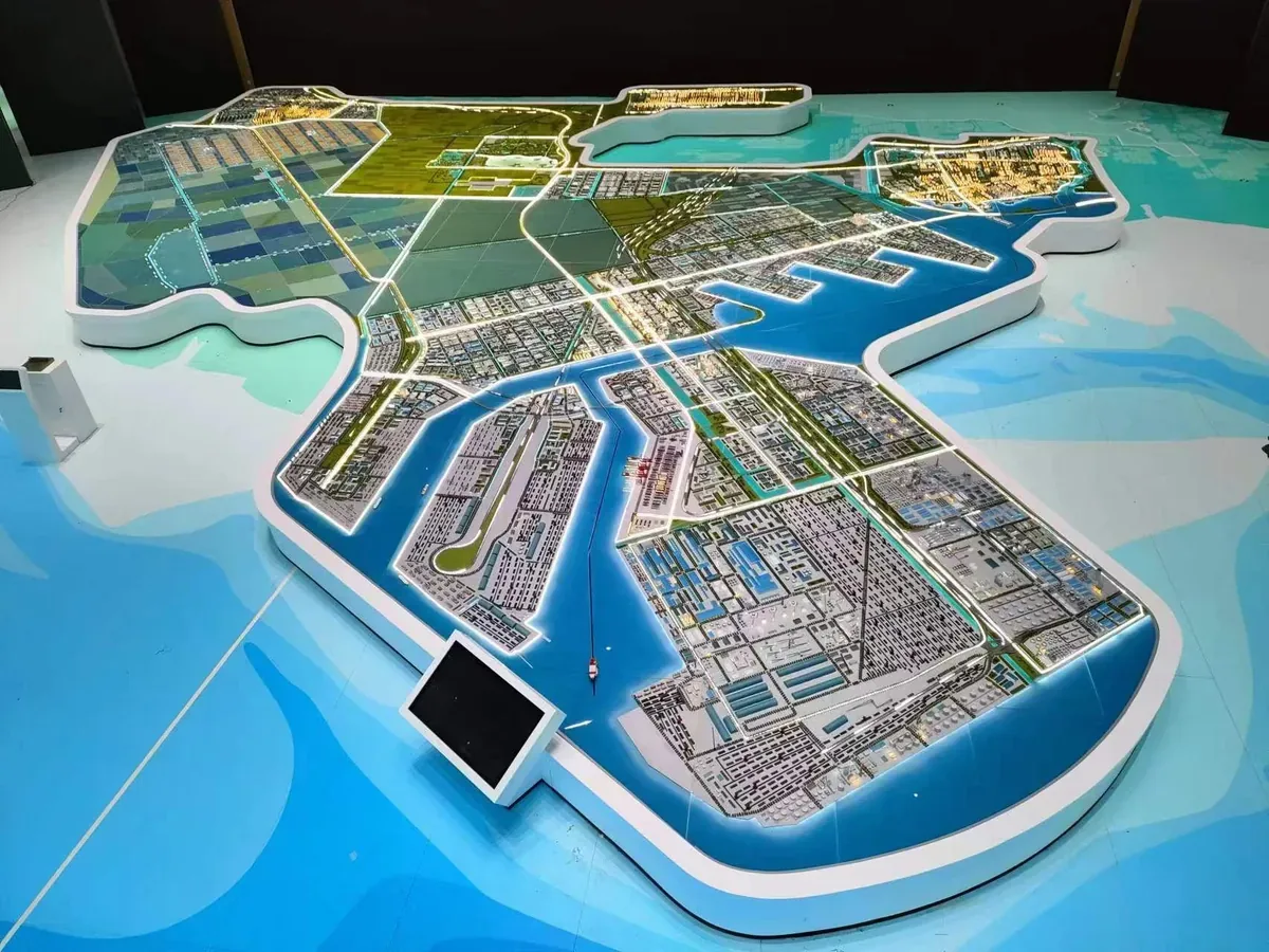 Caofeidian Masterplan 1:1500 architectural scale model