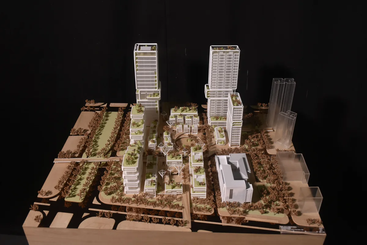 AUBE Qianhai Town Proposal 1:800 architectural scale model