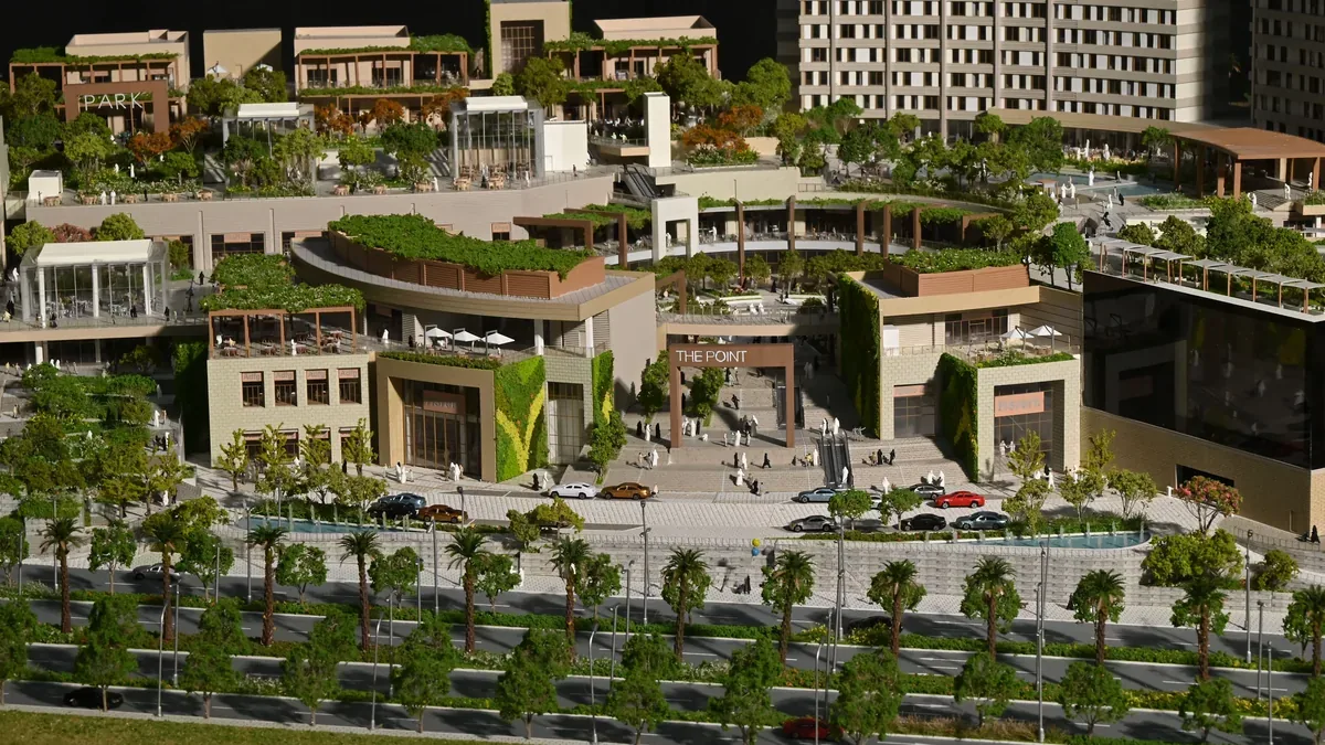 Saudi Red Sea Mall 1:200 architectural scale model