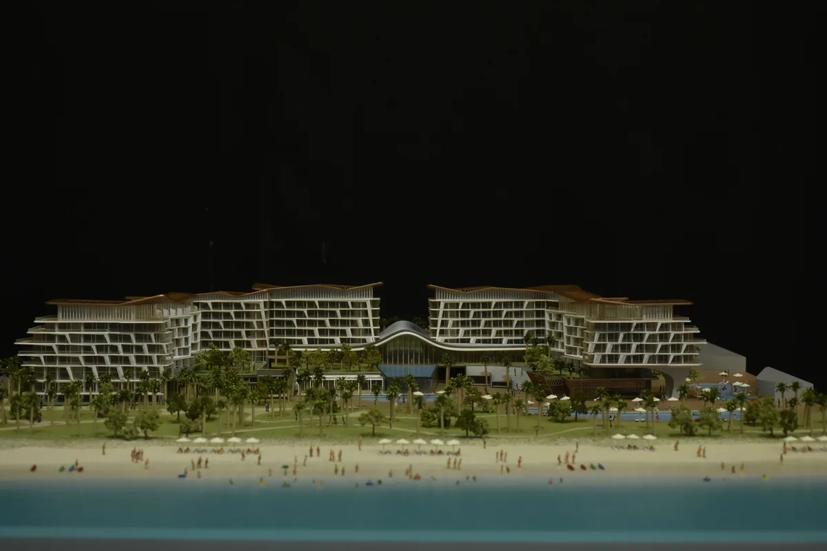 French ATER Poly Hotel 1:400 architectural scale model