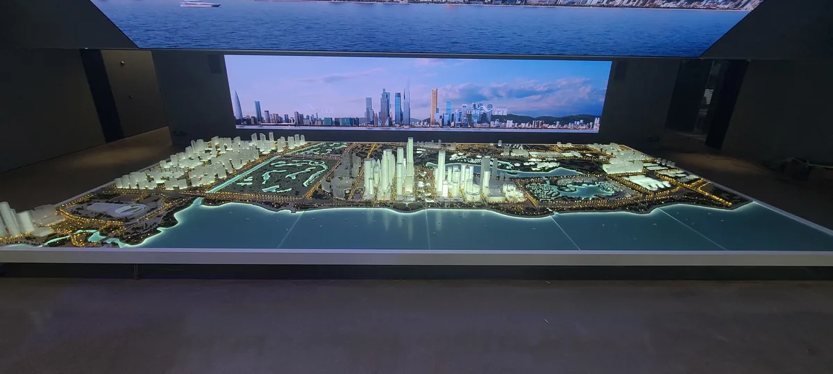 Shenzhen Super HQ Base 1:750 architectural scale model