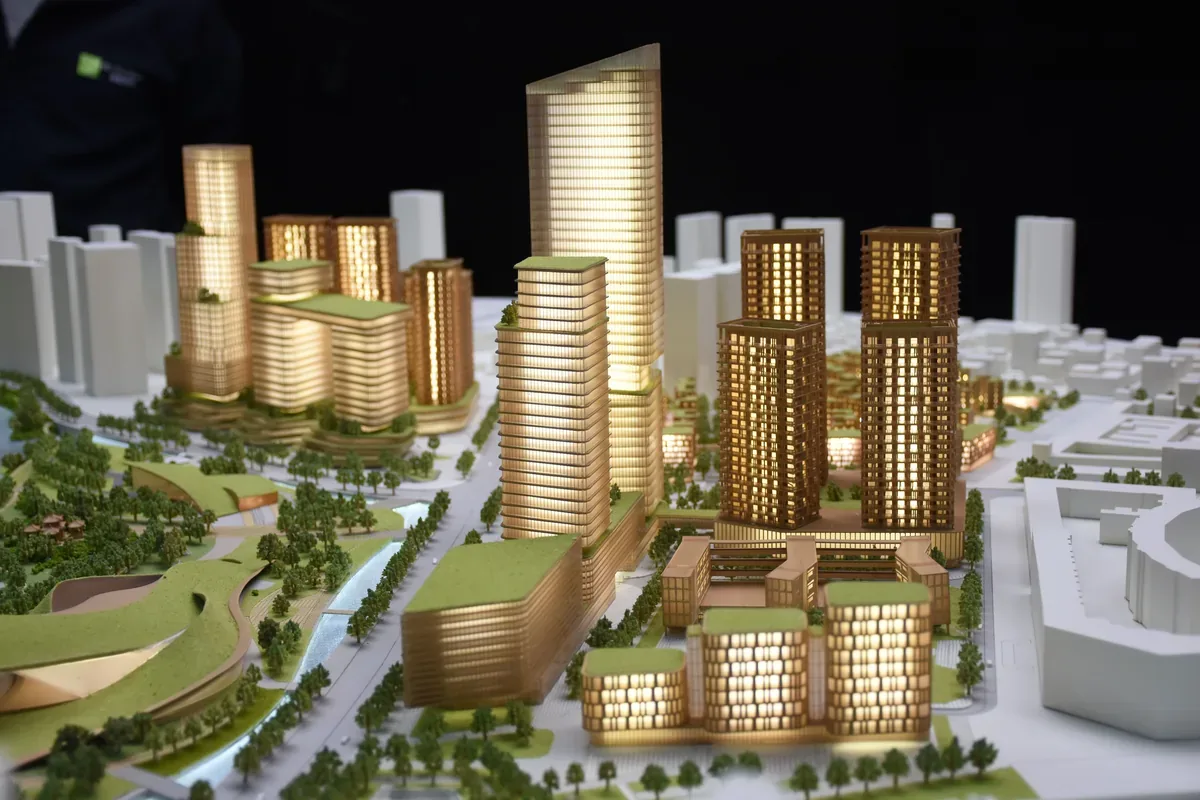 SZU Architecture Research Institute Longgang Project 1:800 architectural scale model