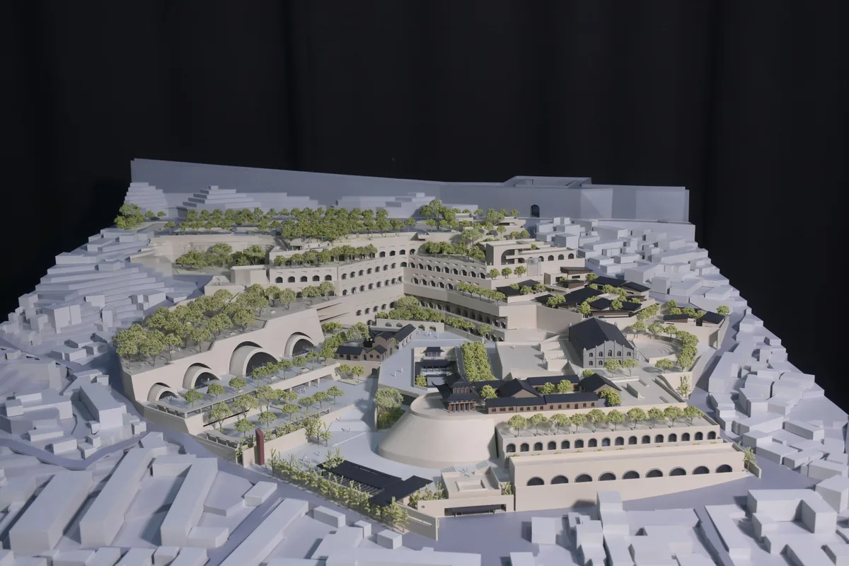 Shenzhen General Design Yulin Great Wall Park 1:200 architectural scale model