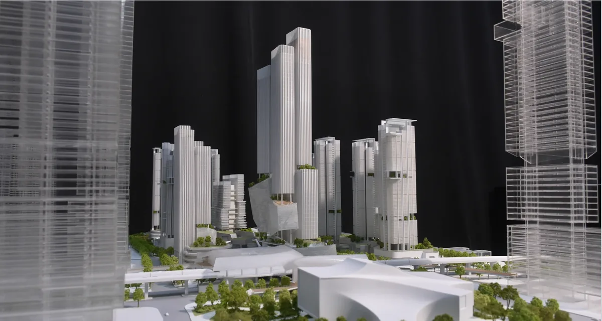 Shenzhen General Design Longgang Universiade Hub 1:500 architectural scale model