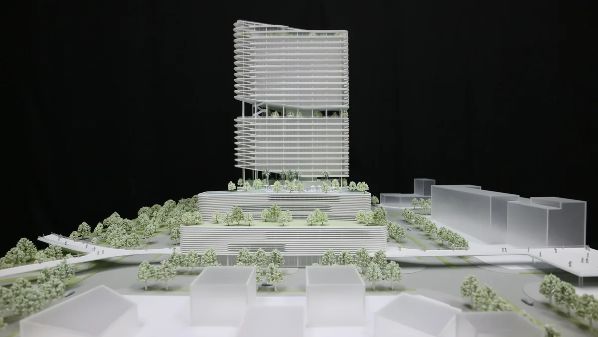 RMJM Shekou Prince Bay Hotel 1:250 architectural scale model