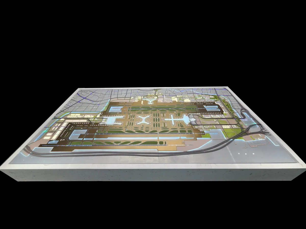 Shenzhen Airport 1:1500 architectural scale model