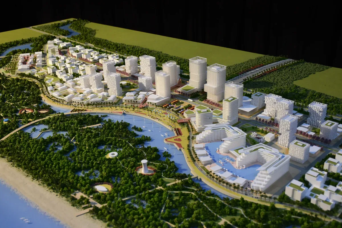 Woods Bagot Hainan Project 1:1000 architectural scale model